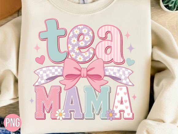 Coquette Tea Mama Daisy Bow PNG
