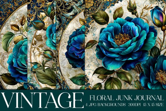 Elevating Digital Craftsmanship with Luxury Floral Flowers Backgrounds, S5