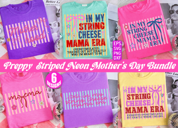 Elevating Your Creative Workflow with the Preppy Striped Mother's Day PNG Bundle