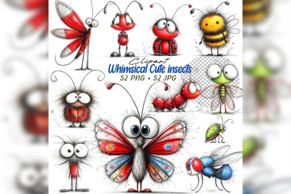 Evaluating the Whimsical Cute Bug Clipart Set for Creative Projects