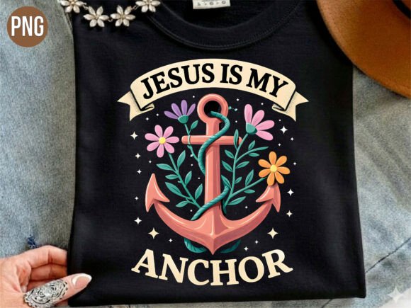 Exploring the Spiritual and Creative Value of the Religious Jesus is My Anchor Floral PNG