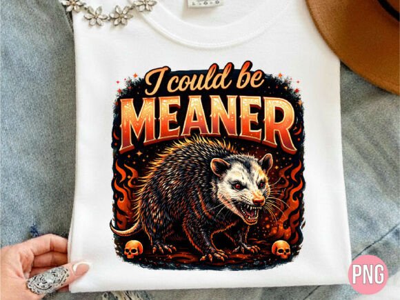 Integrating the I Could Be Meaner Opossum Flame PNG into Your Creative Workflow
