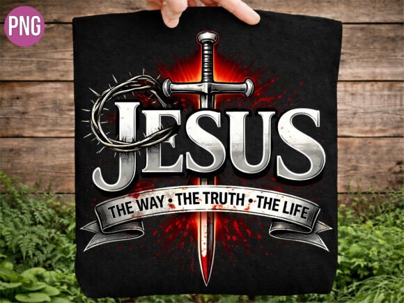 Integrating the Jesus Sword Crown Thorns Christian PNG into Professional Design Workflows