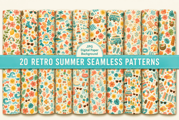 Mastering Retro Summer Seamless Pattern for Creative Projects
