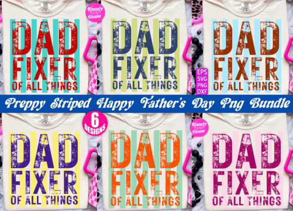 Preppy Funny Father’s Day PNG Bundle: A Creative Resource for Dad-Themed Designs