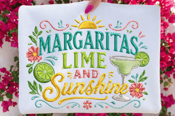 Unleash Summer Vibes with the Margaritas Lime Sunshine Sublimation Design