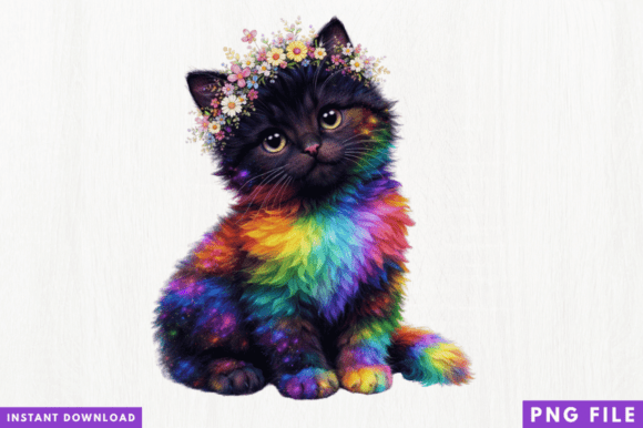 Unlocking Creative Potential with the Rainbow Kitten PNG Design