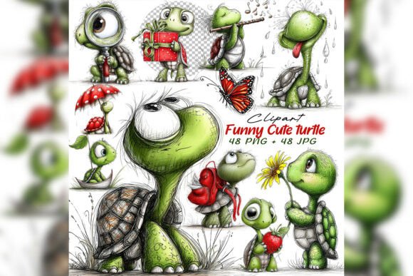 Whimsical Turtle Clipart Set: A Guide for Creative Projects